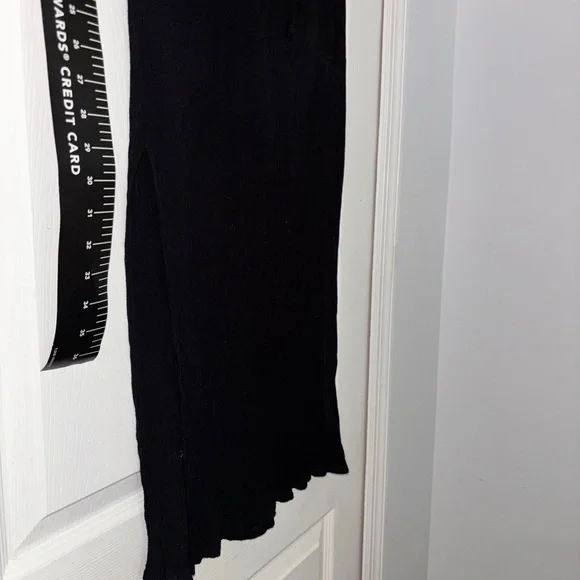 Black dress pencil ribbed forever 21 light wt. full length dress nwot by ny & co - Picture 7 of 15